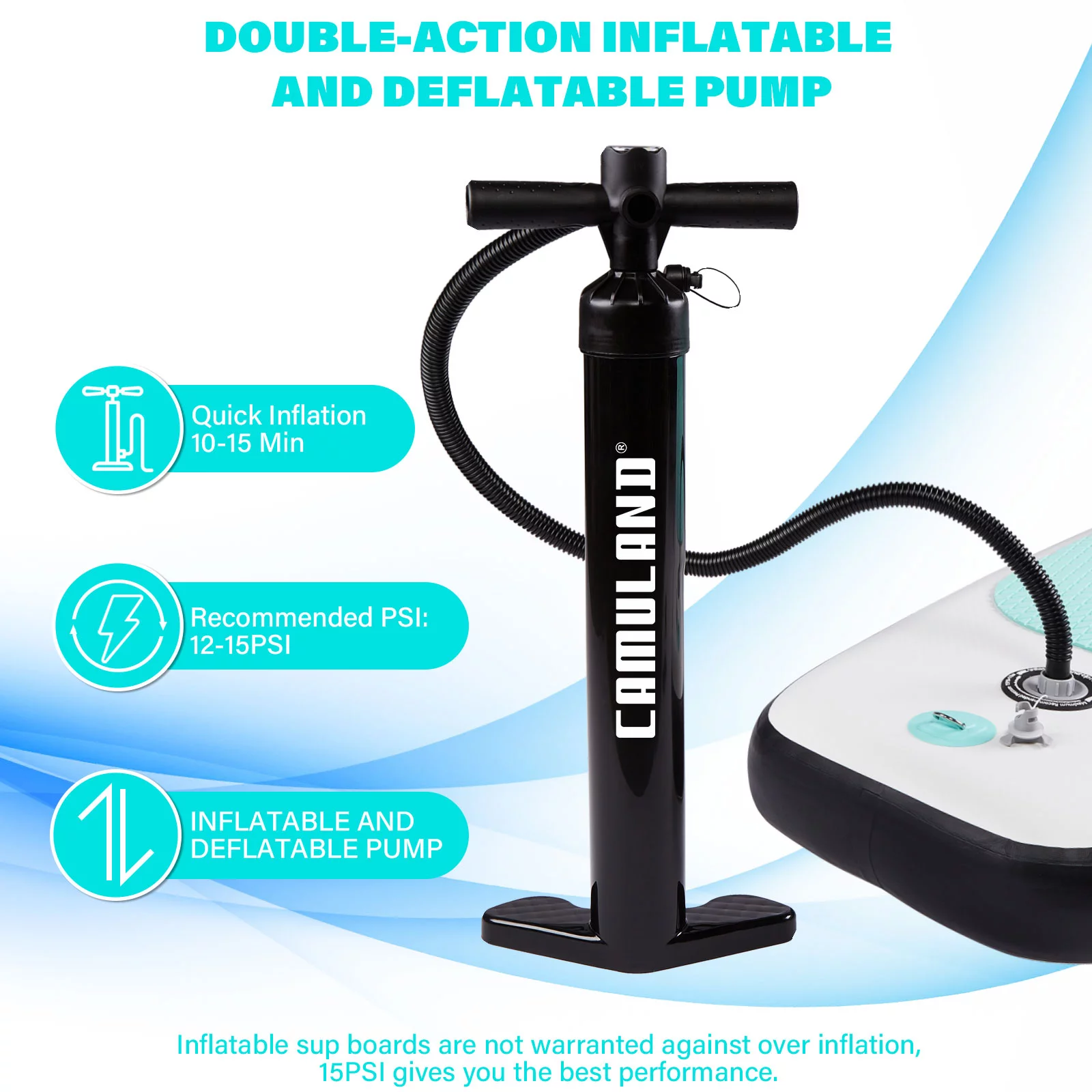 10’6” x 32”x 6” Paddle Boards for Adults with Premium SUP Accessories and Backpack, Inflatable Paddle Board Stand up Adults with Adjustable Paddle and Removable Fin