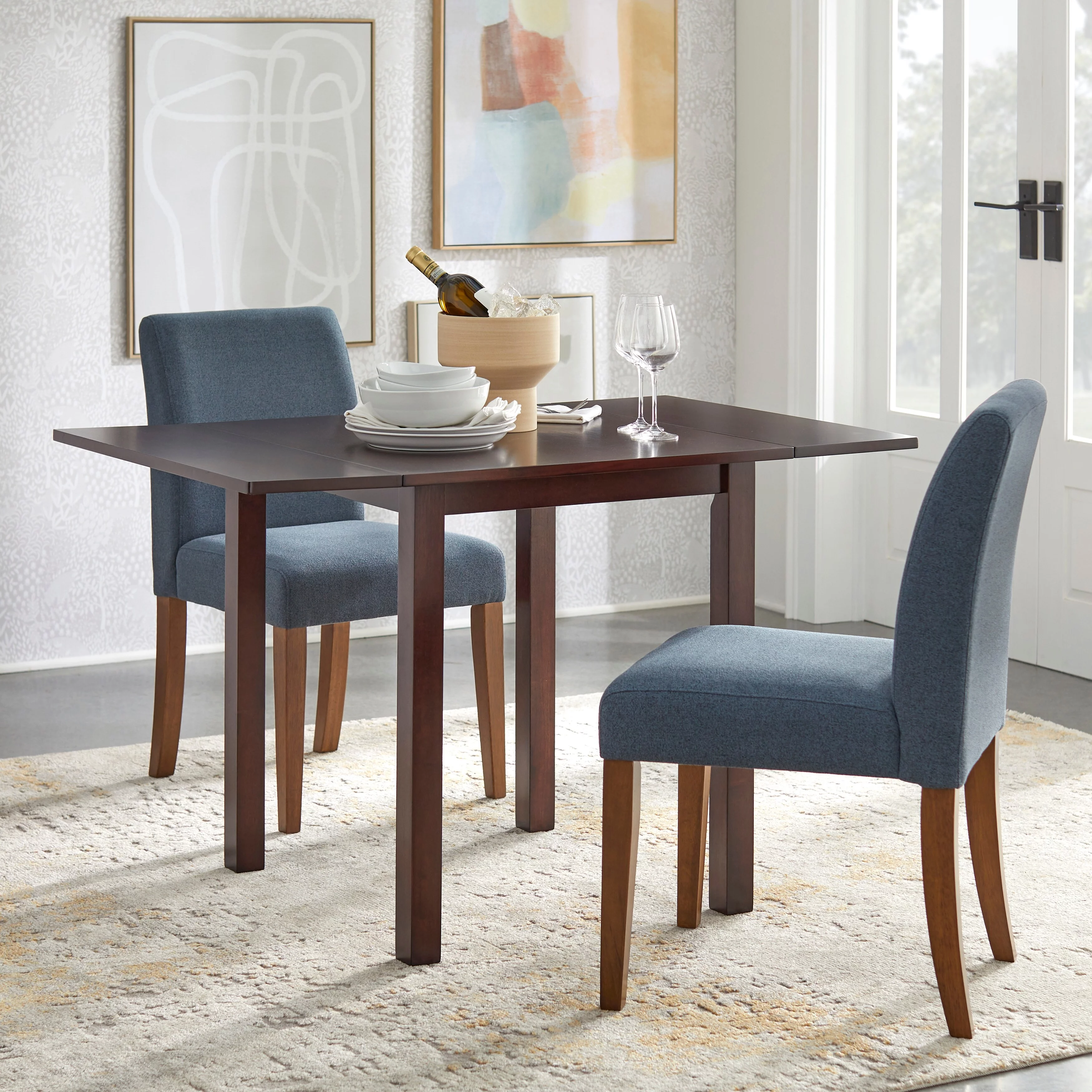 Simple Living  Jordan 3-piece Drop-leaf Dining Set Sunflower Yellow