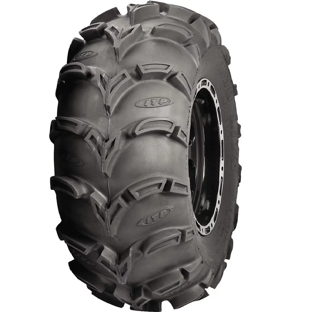 Set of 4 ATV ITP Tires (Mud Lite XL 26x10-12 Front/Rear) with QUADBOSS Sealant