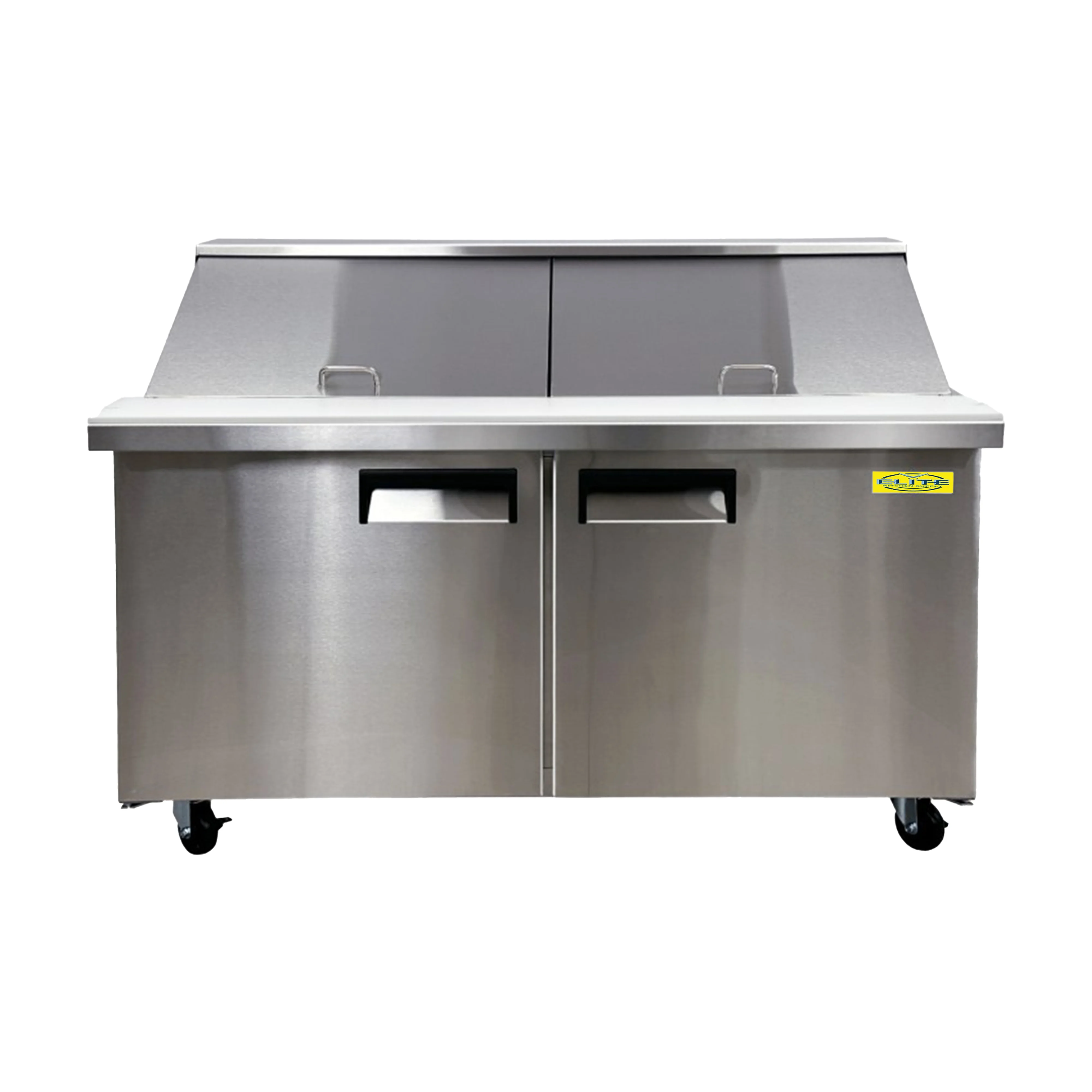 2 Door Mega Top 60 in. Refrigerated Sandwich Prep Table 19 Cu. Ft. Two-door Commercial Salad Pre Table W60.4''xD34.2''xH45.6''
