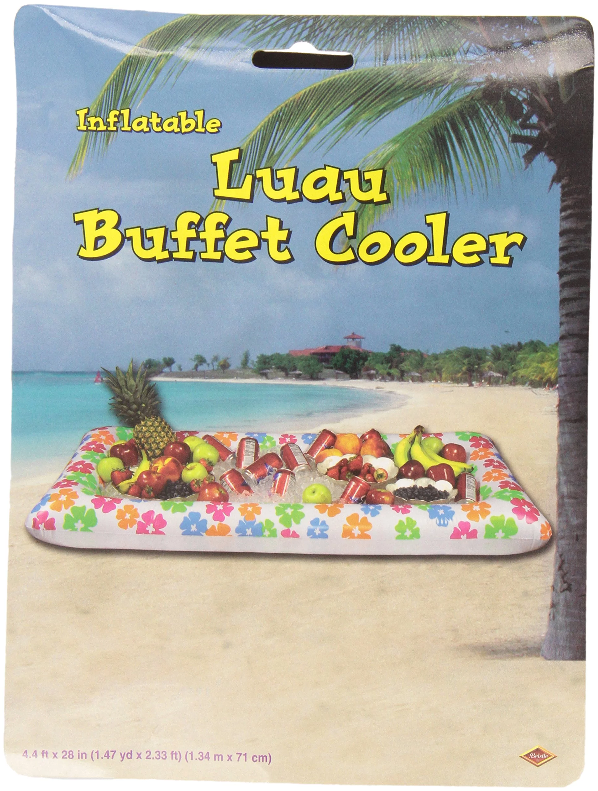 The Beistle Company 150 Qt. Inflatable Luau Buffet Ice Chest Cooler