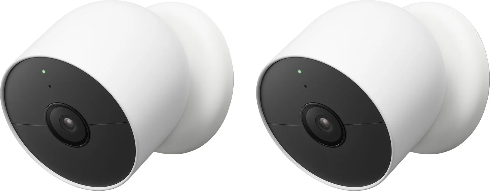 Restored Google Nest Cam Outdoor or Indoor, Battery - 2nd Generation - 2 Count (Pack of 1) (Refurbished)