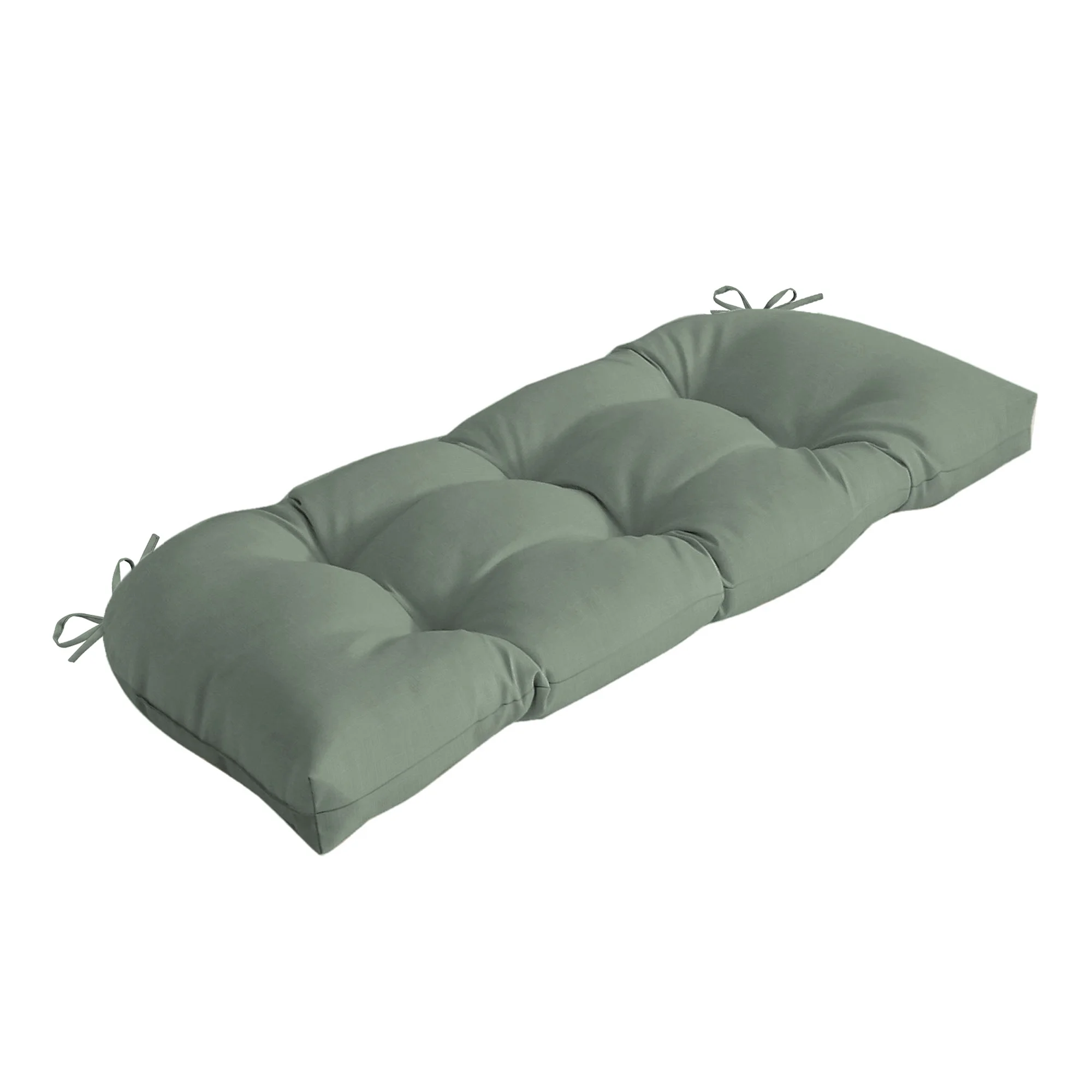 Arden Selections earthFIBER Outdoor Wicker Settee Cushion, 41.5 x 18, Water Repellent, Fade Resistant 41.5 x 18, Sage Green Texture