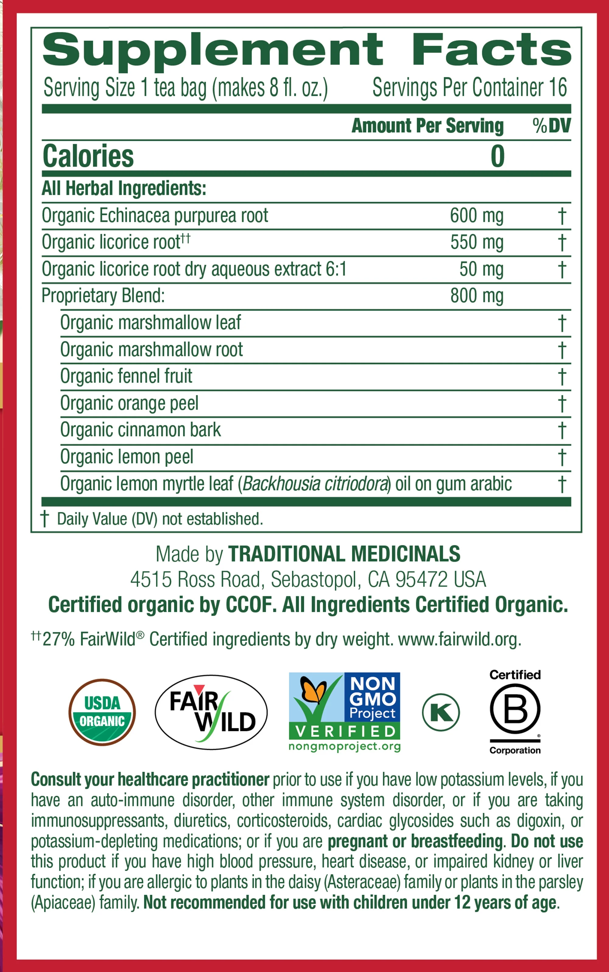 Traditional Medicinals Tea Cold Season Sampler Variety Pack (3 ct)