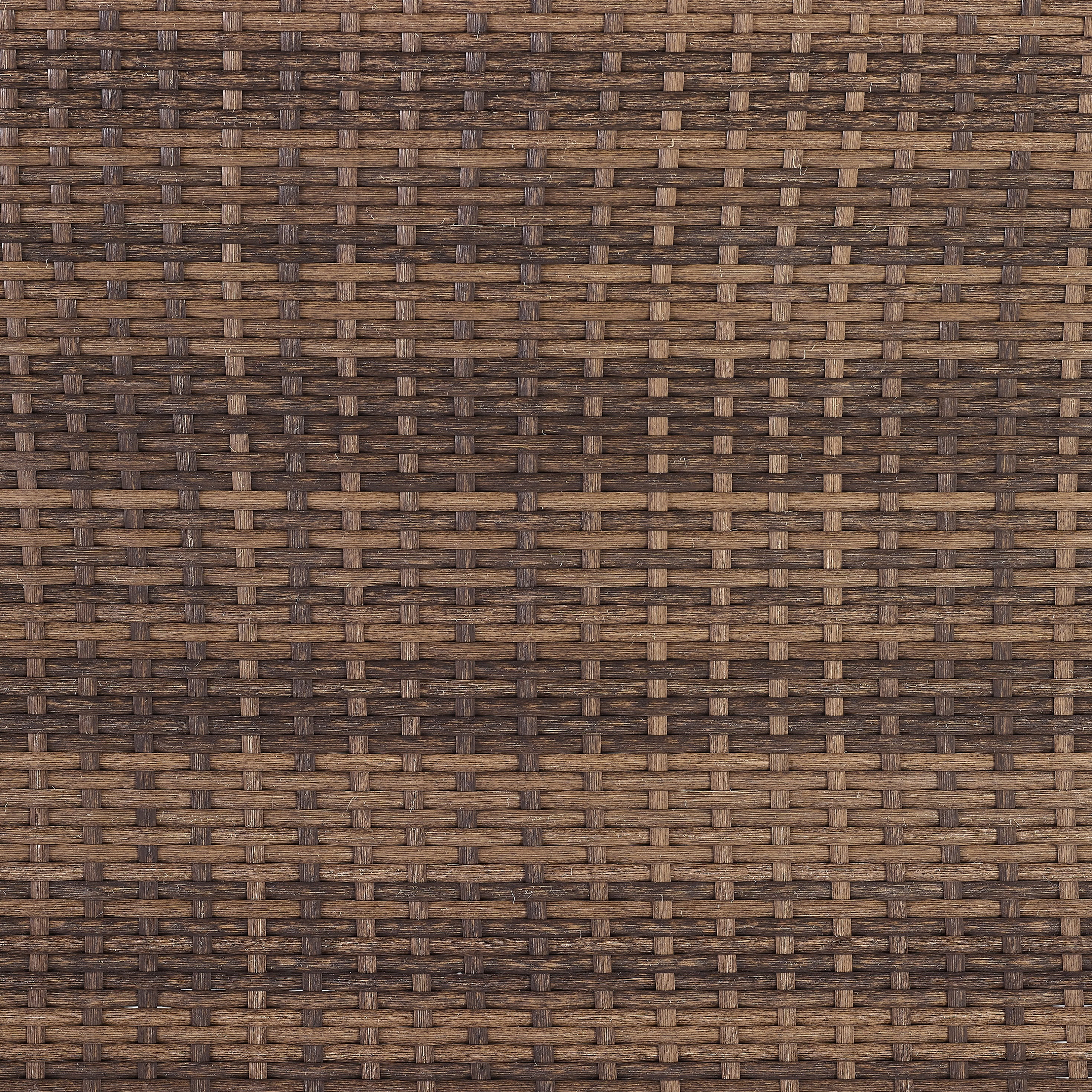 Crosley Furniture Capella Rattan & Fabric Patio Chair in Brown/Cream (Set of 2)