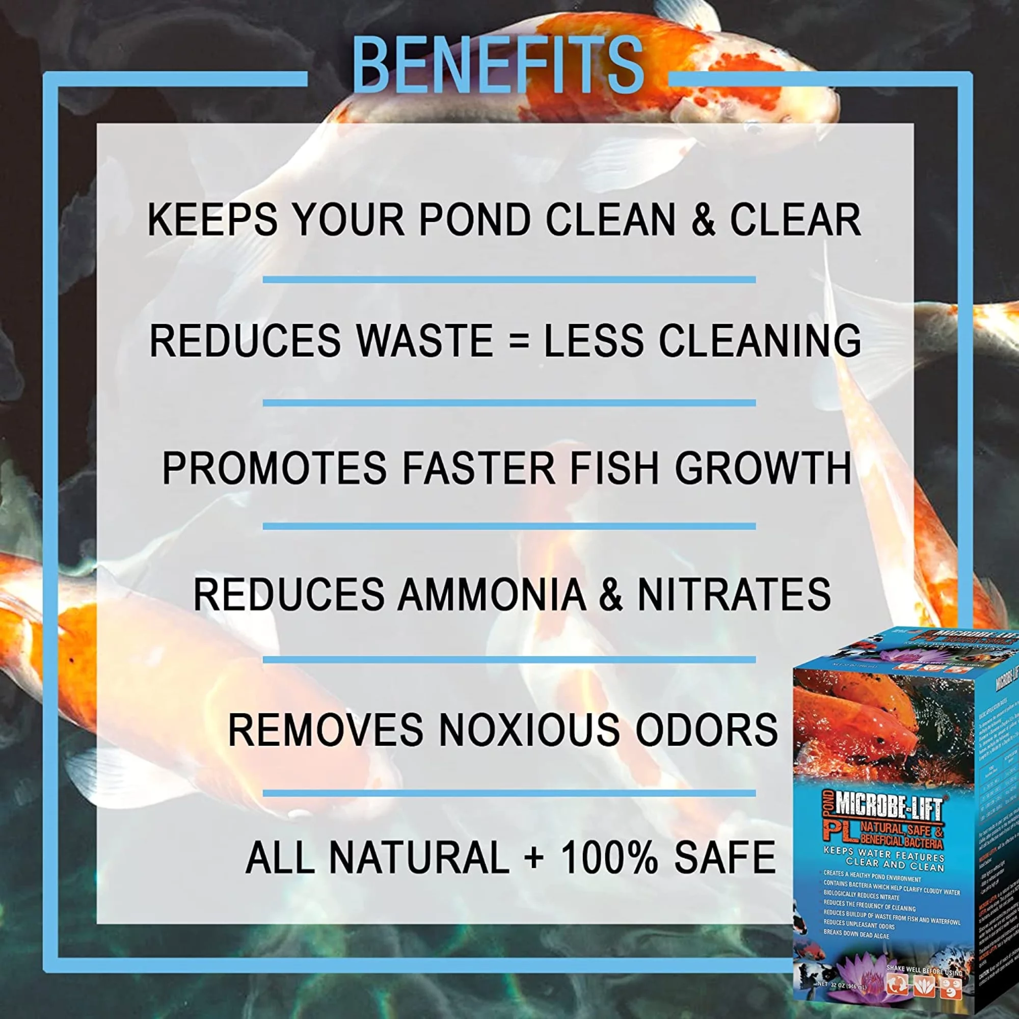 Microbe Lift 1-Pint Pond Microbe-Lift PL 10PLP, 20 lb