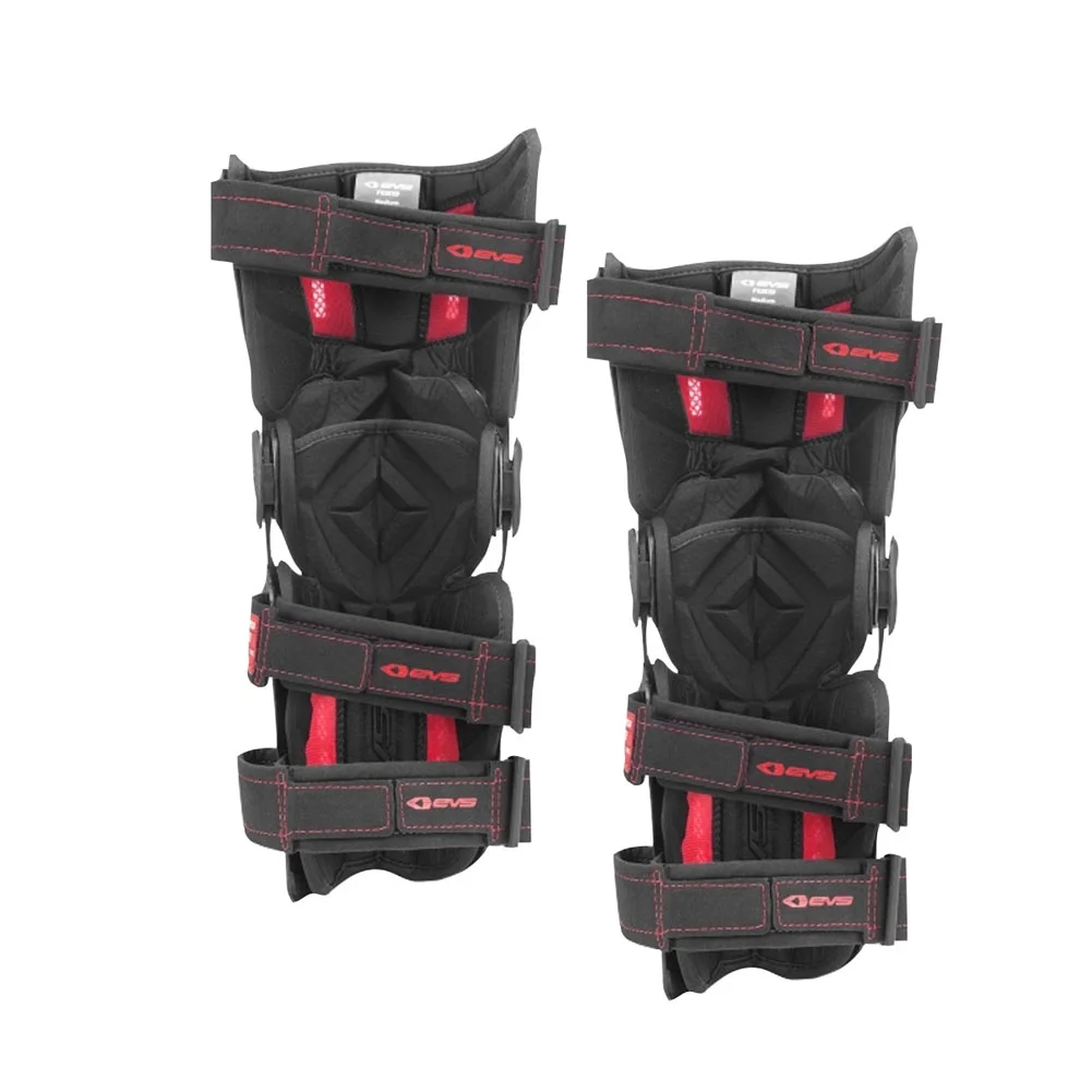 EVS RS9 Knee Brace Pair Large Black