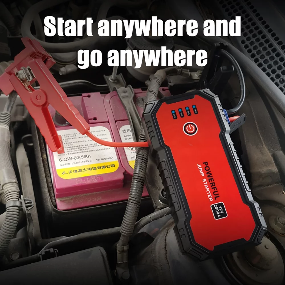 SUGIFT 2000A Car Jump Starter 12V 20000mAhwith USB Quick Charge 3.0 and Smart Clip