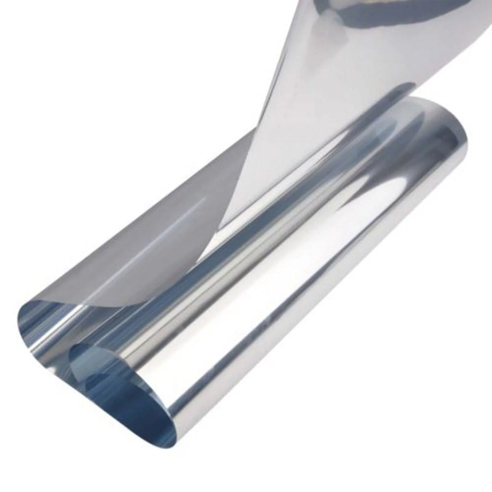 Sufanic Window Film One Way Mirror Film Daytime Privacy Static Non-Adhesive Decorative Heat Control Anti UV Window Tint for Home and Office,Silver,12inch x 6.5Ft