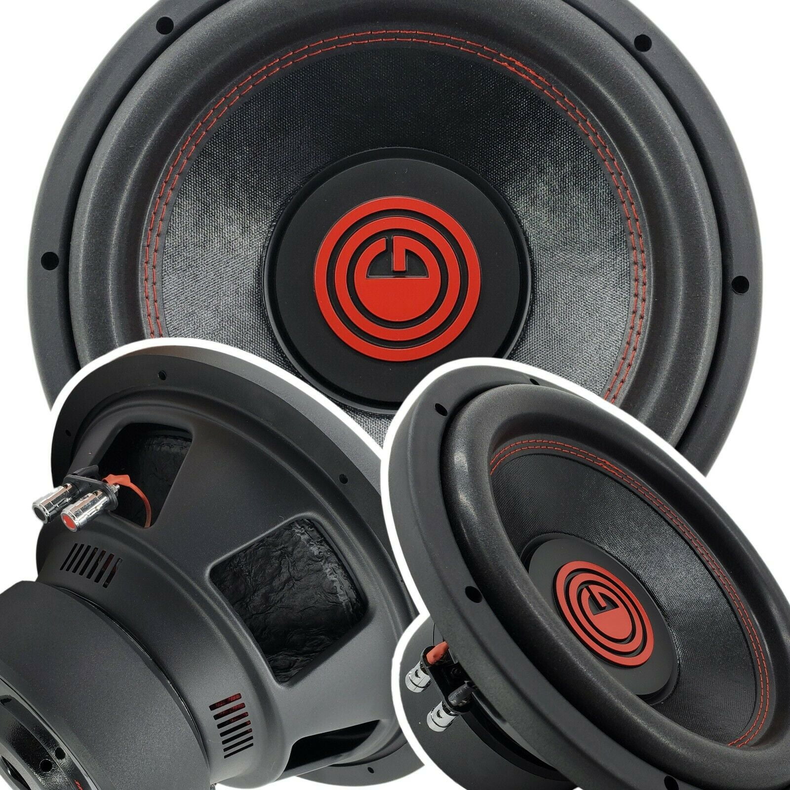 Gravity 12 Inch 2000 Watt Car Audio Subwoofer w/ 4 Ohm DVC Power 12' Sub X1 Bundle