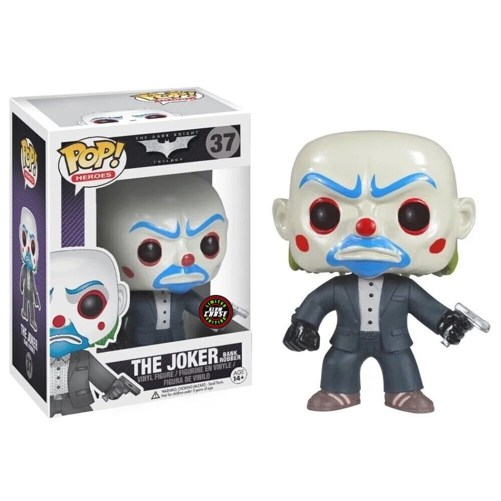 Funkop Vinyl: The JOKER (Bank Robber) #37 Glow Chase Pop! Figure birthday gift collectible ornaments Gifts Collectible Toys （+Plastic protective shell）NEW !!!