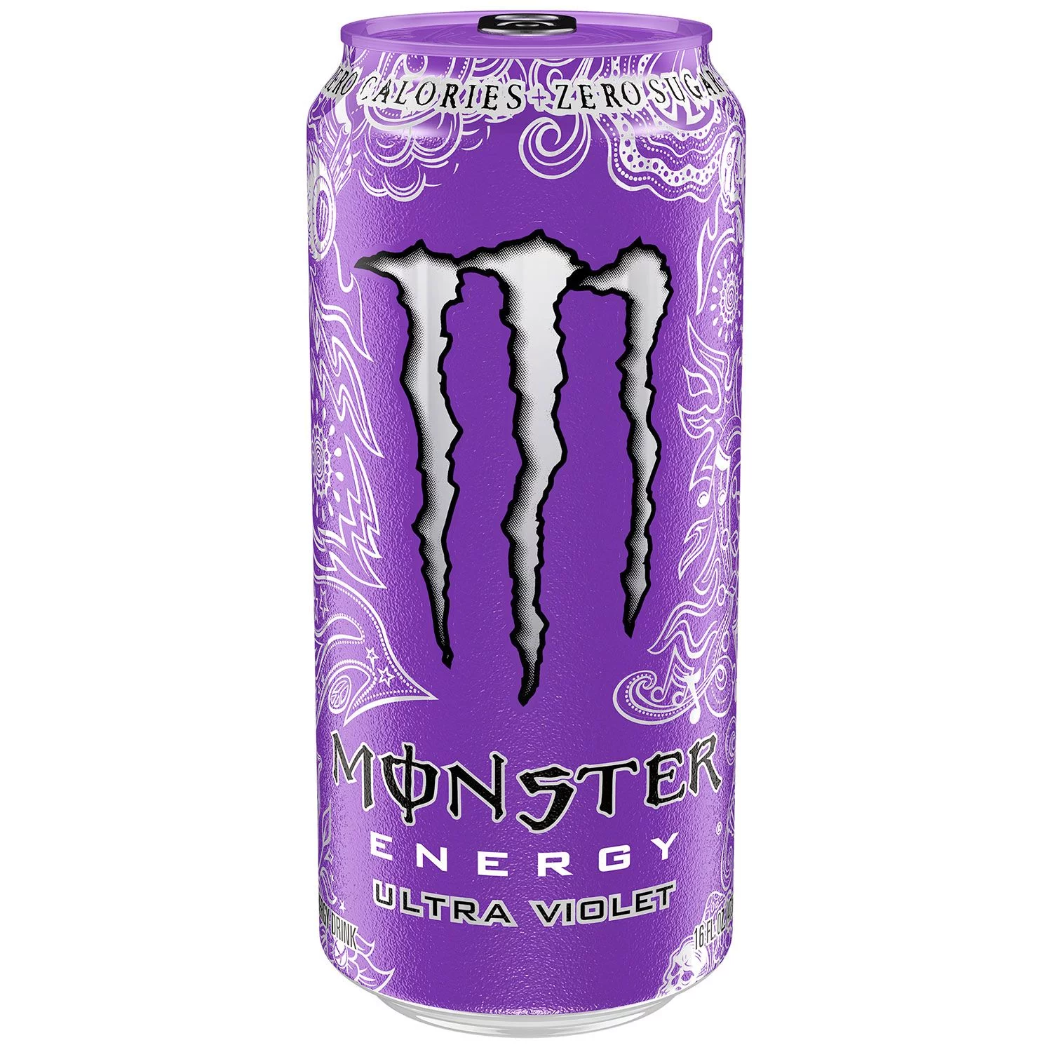 (24 Cans) Monster Ultra Violet, Sugar Free Energy Drink, 16 fl oz