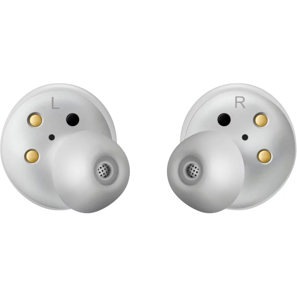 Samsung Galaxy Buds, Bluetooth True Wireless Earbuds (Wireless Charging Case Included), Aura Glow Silver