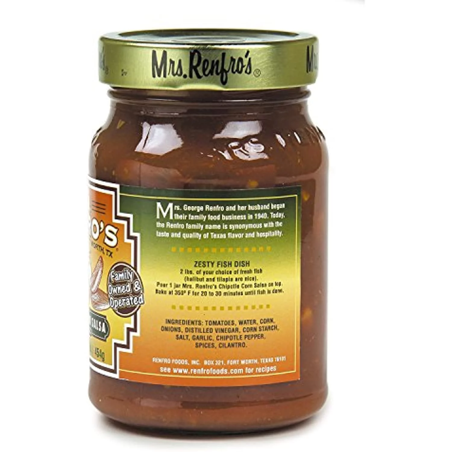 Mrs. Renfros Chipotle Corn Salsa, 16 Oz (4 Pack)