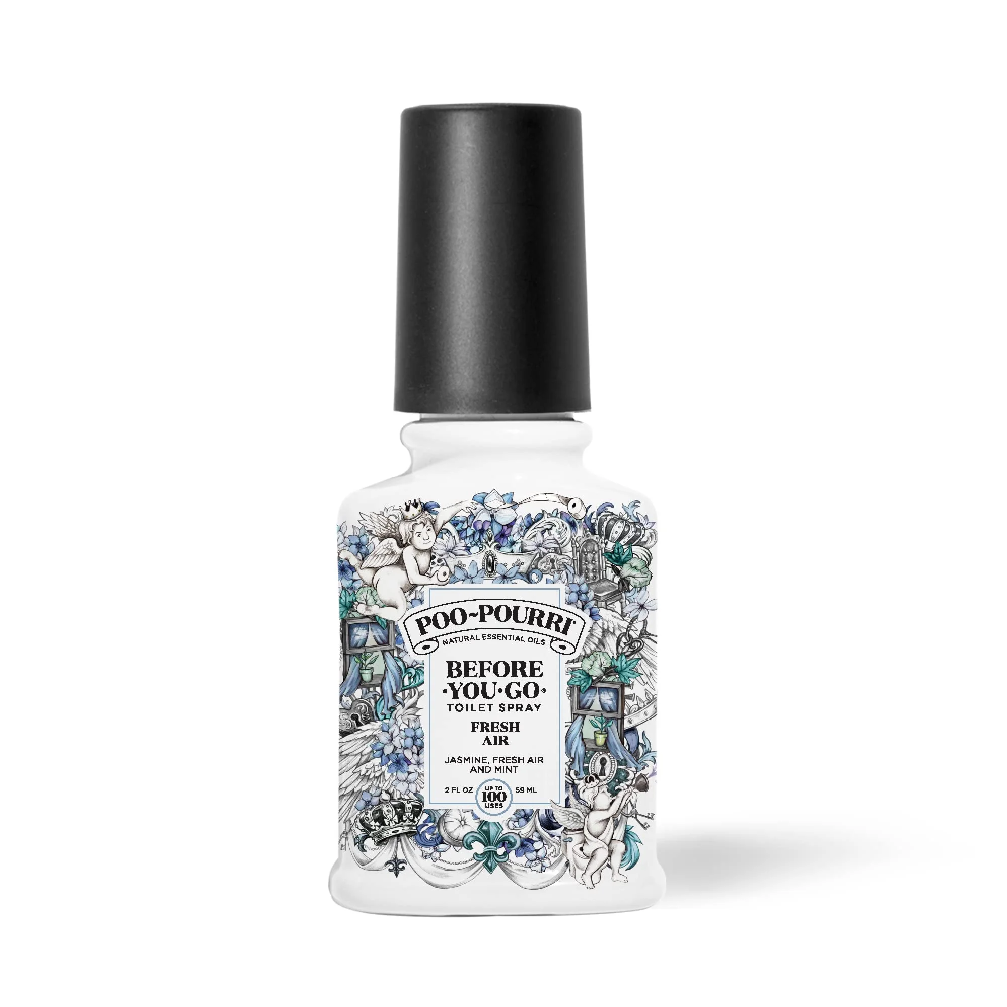 Poo-Pourri Fresh Air, Jasmine + Fresh Air + Mint, Toilet Spray 1.4 Oz