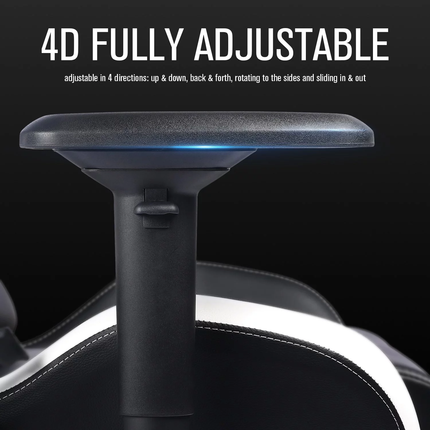 GTRACING Adjustable & Ergonomic Swivel Gaming Chair, White