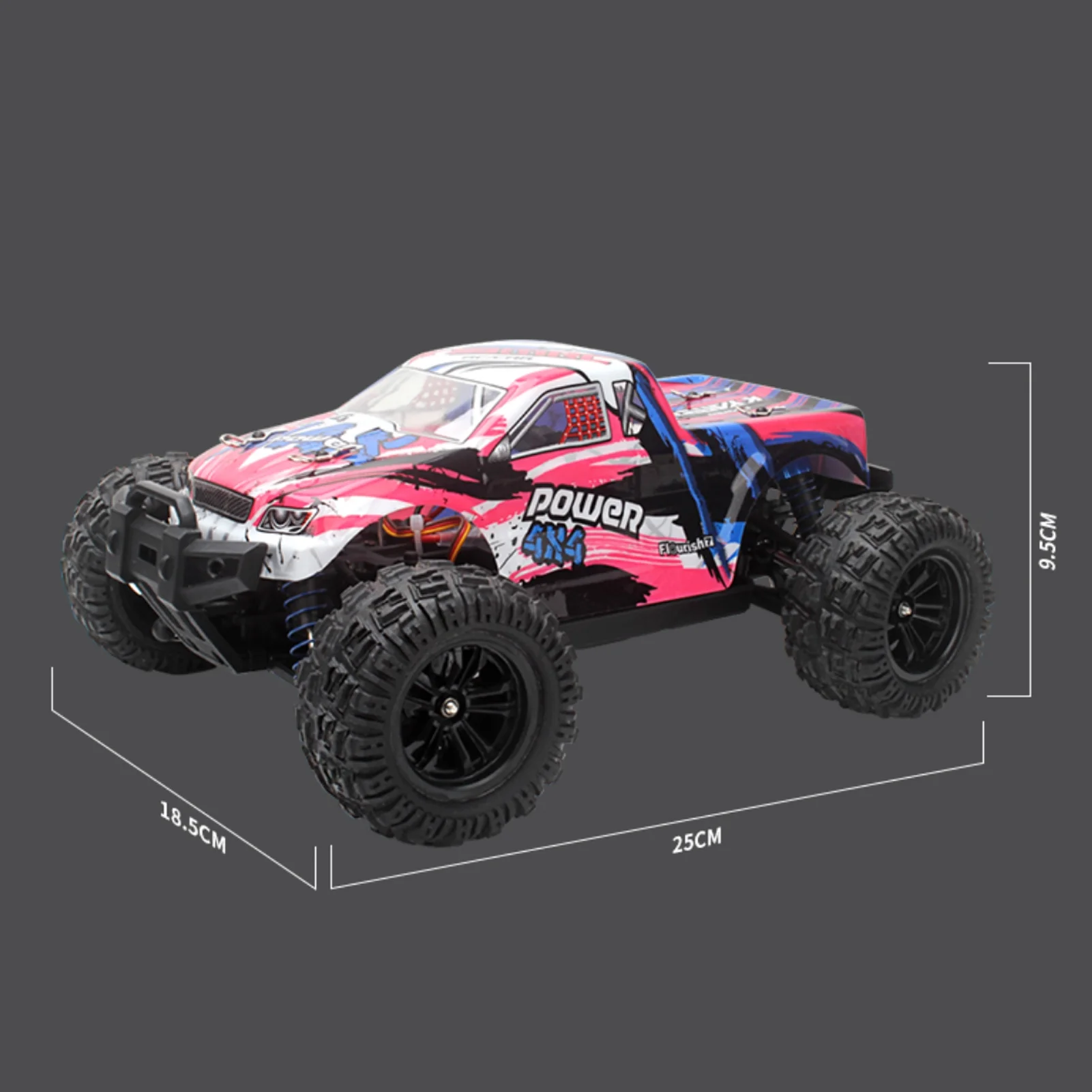 eccomum KYAMRC KY-2819A 1:18 RC Car All Terrain 4WD Off-Road Remote Control Crawler Truck 2.4GHz 35KM/H High Speed Racing Vehicle Gift for Adults Kids Boys