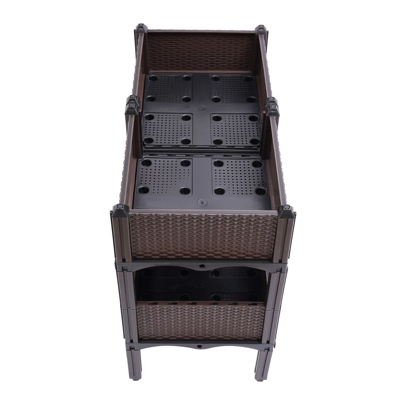 74X38X65cm Raised Garden Bed Elevated Flower Vegetable Herb Planting Growing Box