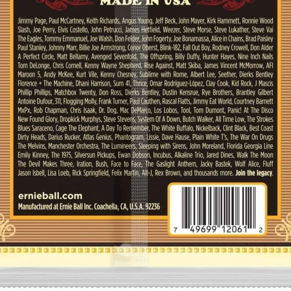 2 PACK Ernie Ball 2061 Earthwood 80/20 Bronze 5-String Banjo Frailing Strings