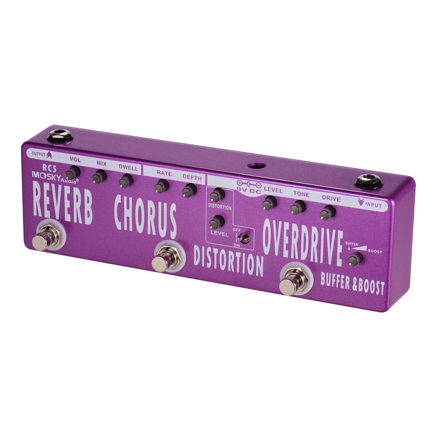 Effect Pedal,Pedal Buffer Metal 6-in-1 Pedal Buffer Rc5 Buffer Metal Shell Eryue Huiop Buzhi