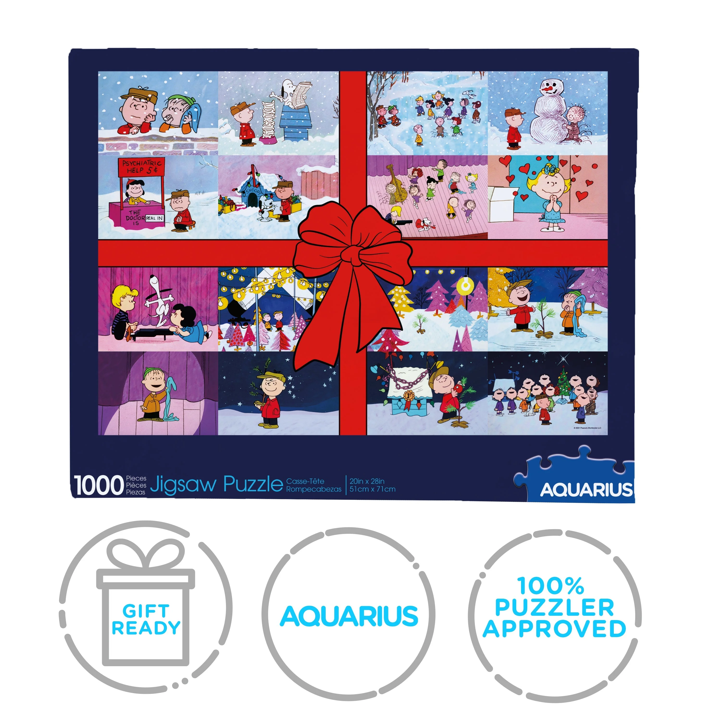 Peanuts Charlie Brown Christmas Present 1000 Piece Jigsaw Puzzle
