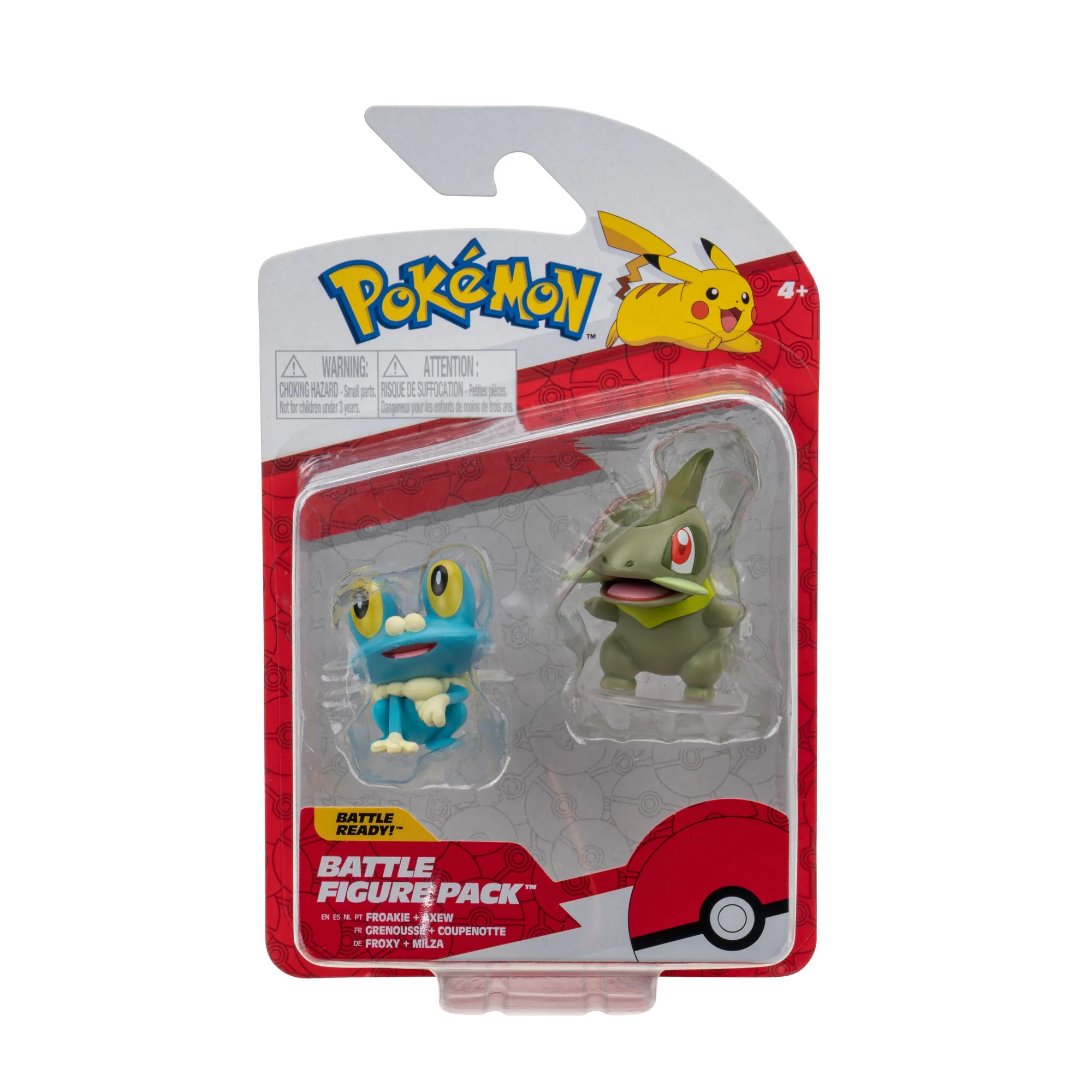Pokemon Battle Figure 2 Pack - Features 2 inch Axew & Froakie