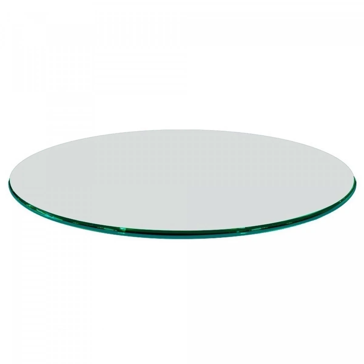 30 Inch Round Glass Table Top 3/4 Inch Thick Clear Tempered Glass With Ogee Edge Polished
