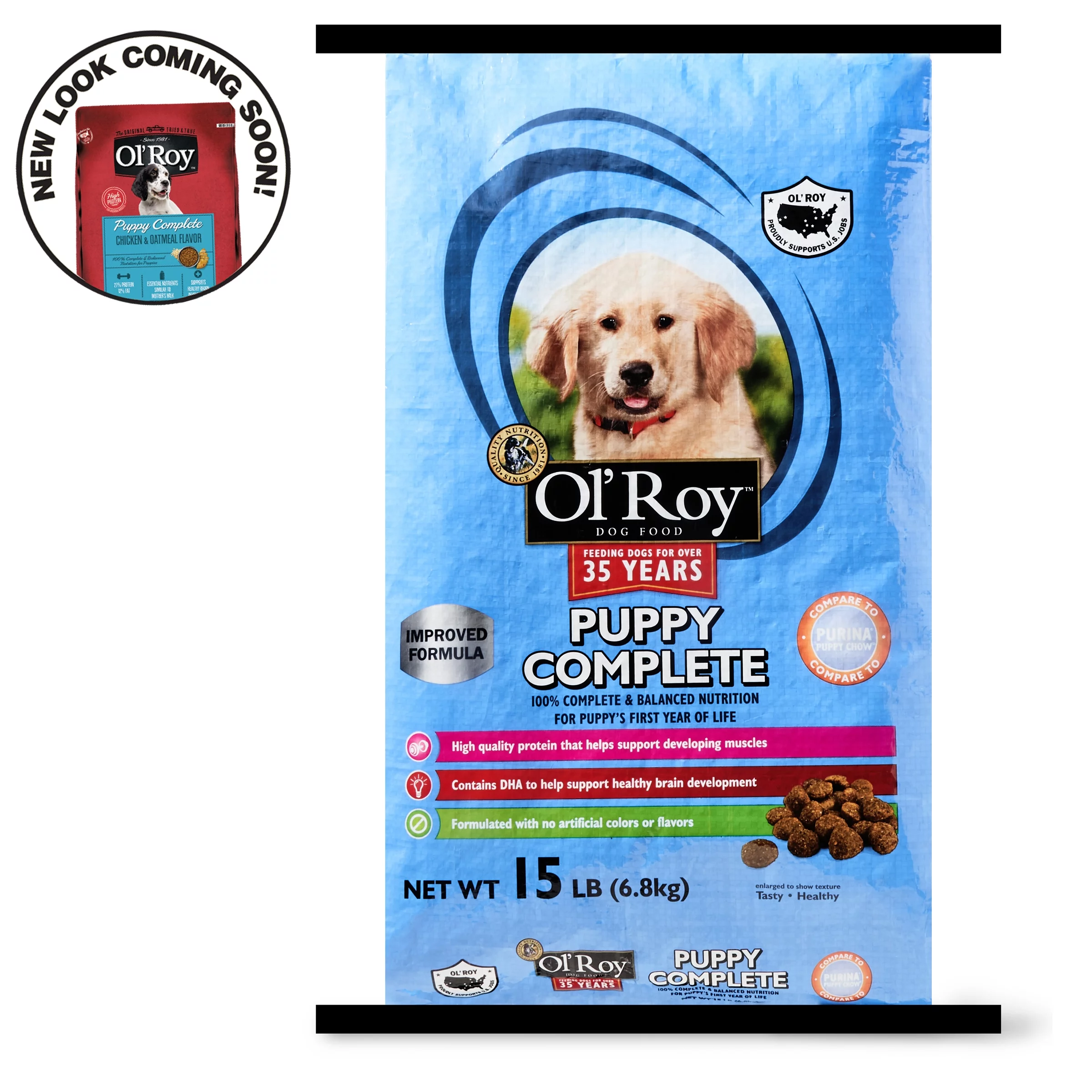 Ol' Roy Puppy Complete Dry Dog Food, 15 lb