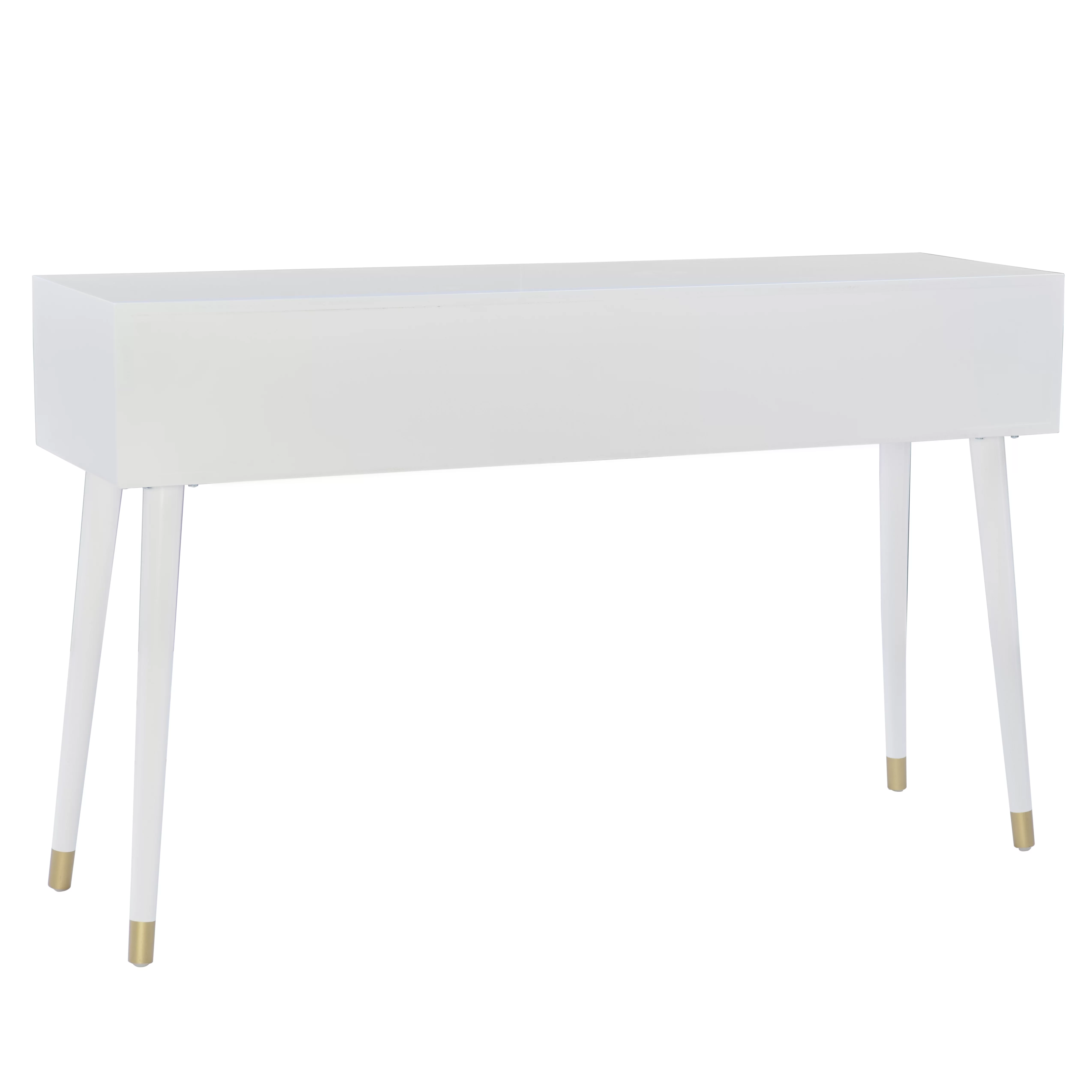 Linon Gemma 2-Drawer Console Table, White