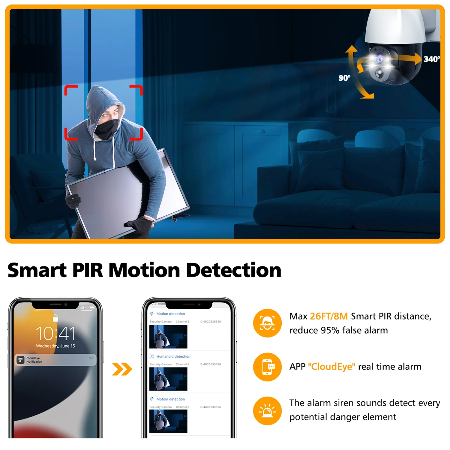 Toguard 4MP Wireless Security Camera System Outdoor Battery Bullet Dome Surveillance Camera Wireless Connector