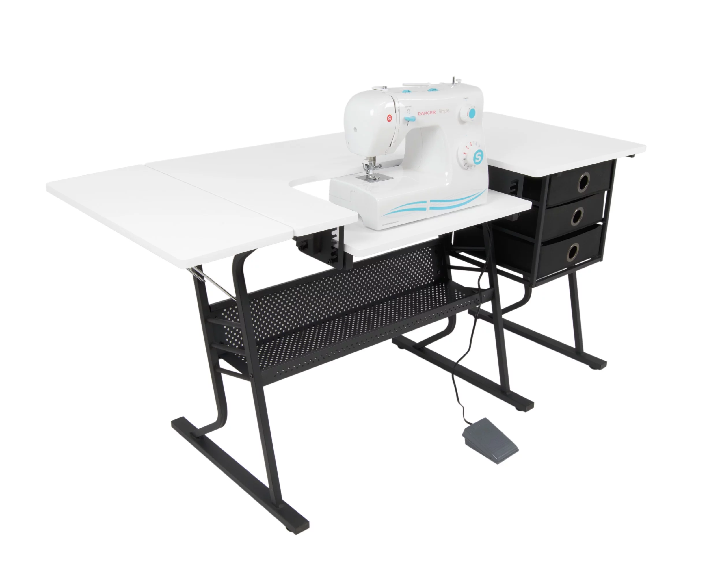 Sew Ready Eclipse Sewing / Hobby Center in Black/White #13362