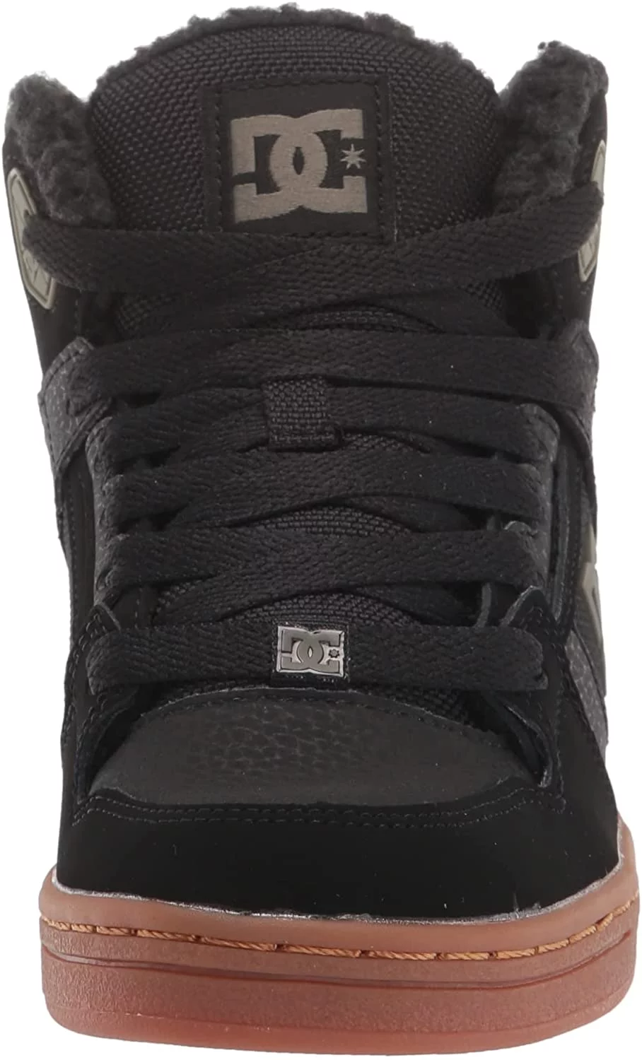 DC Unisex-Child Pure High-top Wnt Youth Skate Shoe Big Kid 8-12 Years 5 Big Kid Black/Olive