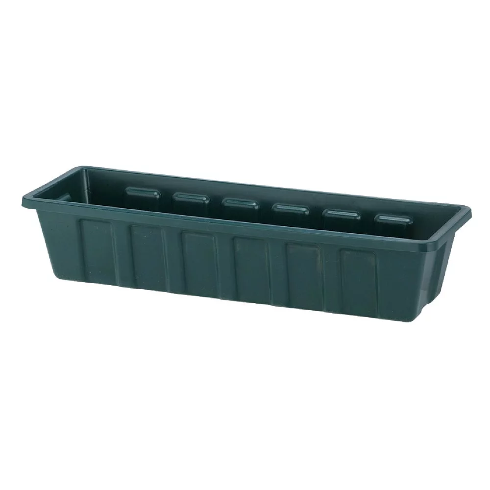 1PACK Novelty Poly-Pro 24 In. Polypropylene Hunter Green Flower Box Planter