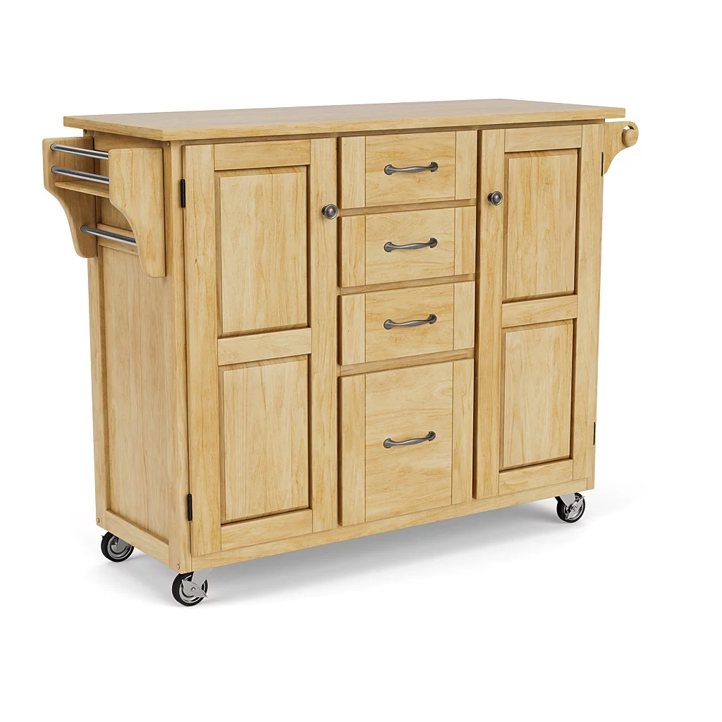 Homestyles Create-A-Cart Brown Kitchen Cart