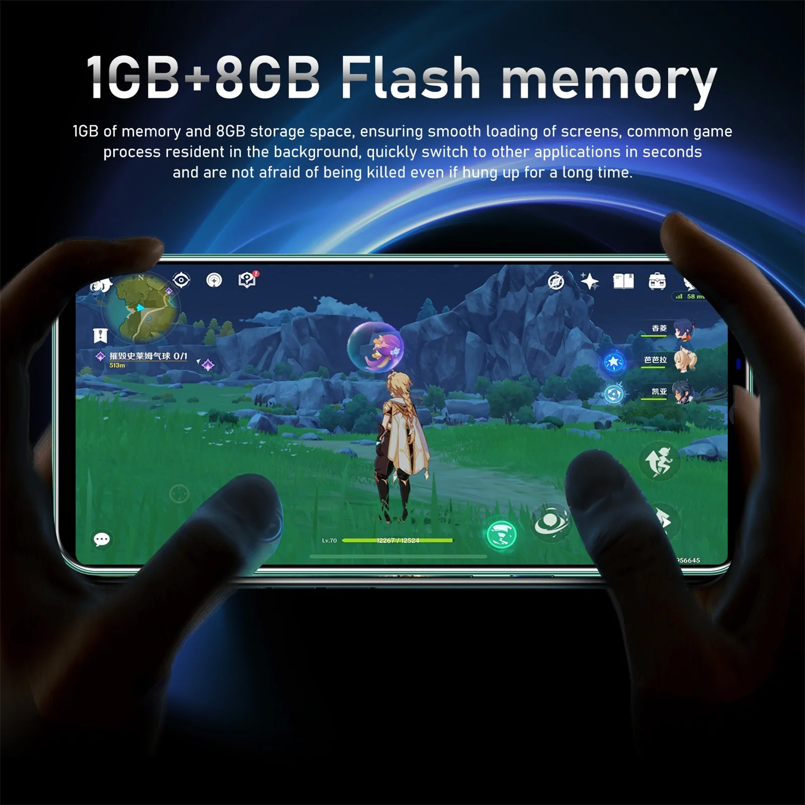 5.0-inch HD+ Ram1Gb+Rom8Gb M6 Pro dual SIM 3G smartphone 2000mAh face unlock Android phone Green