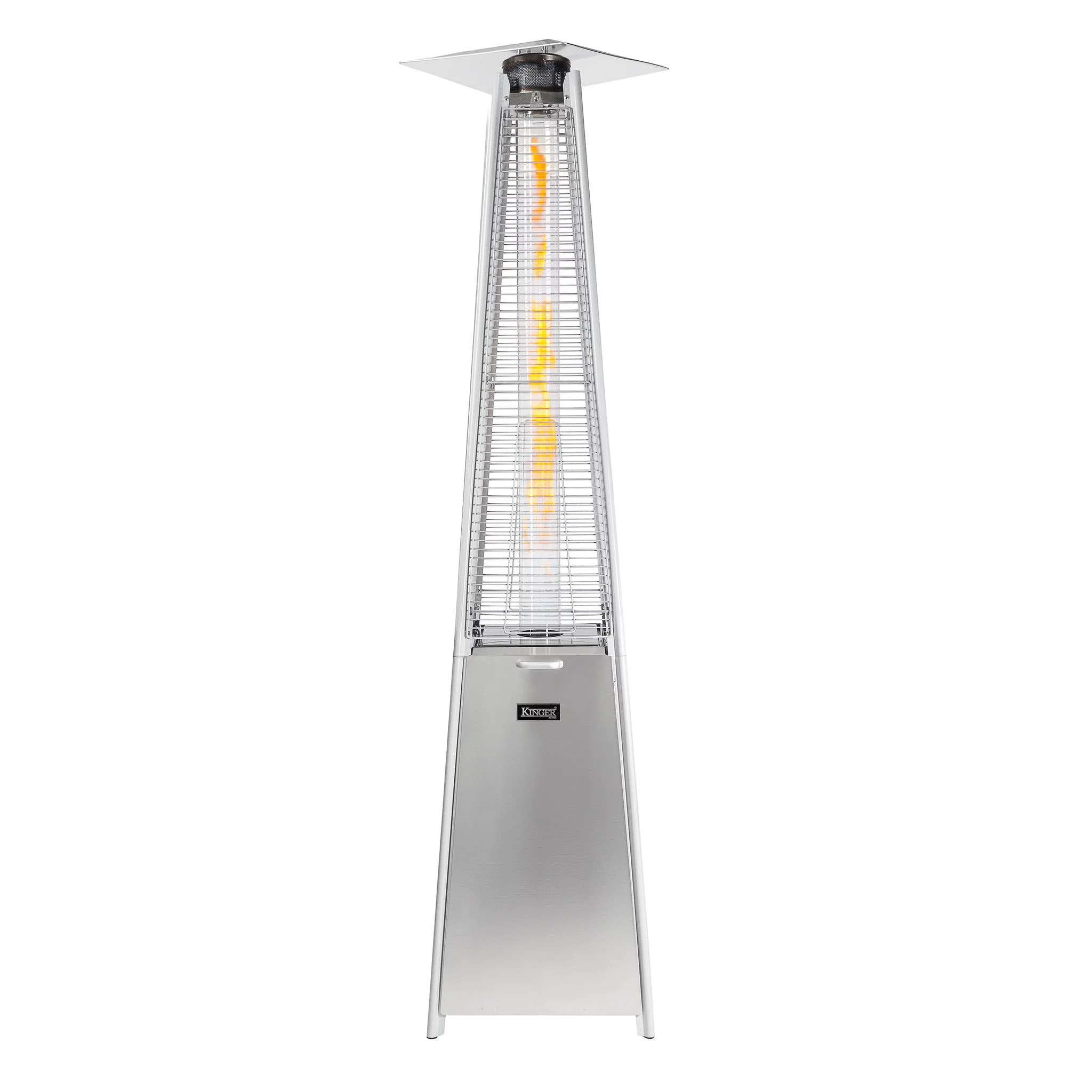 Kinger Home 46000 BTU Outdoor Propane Patio Heater with Wheels, 88 Inch Tall, Commercial & Residential