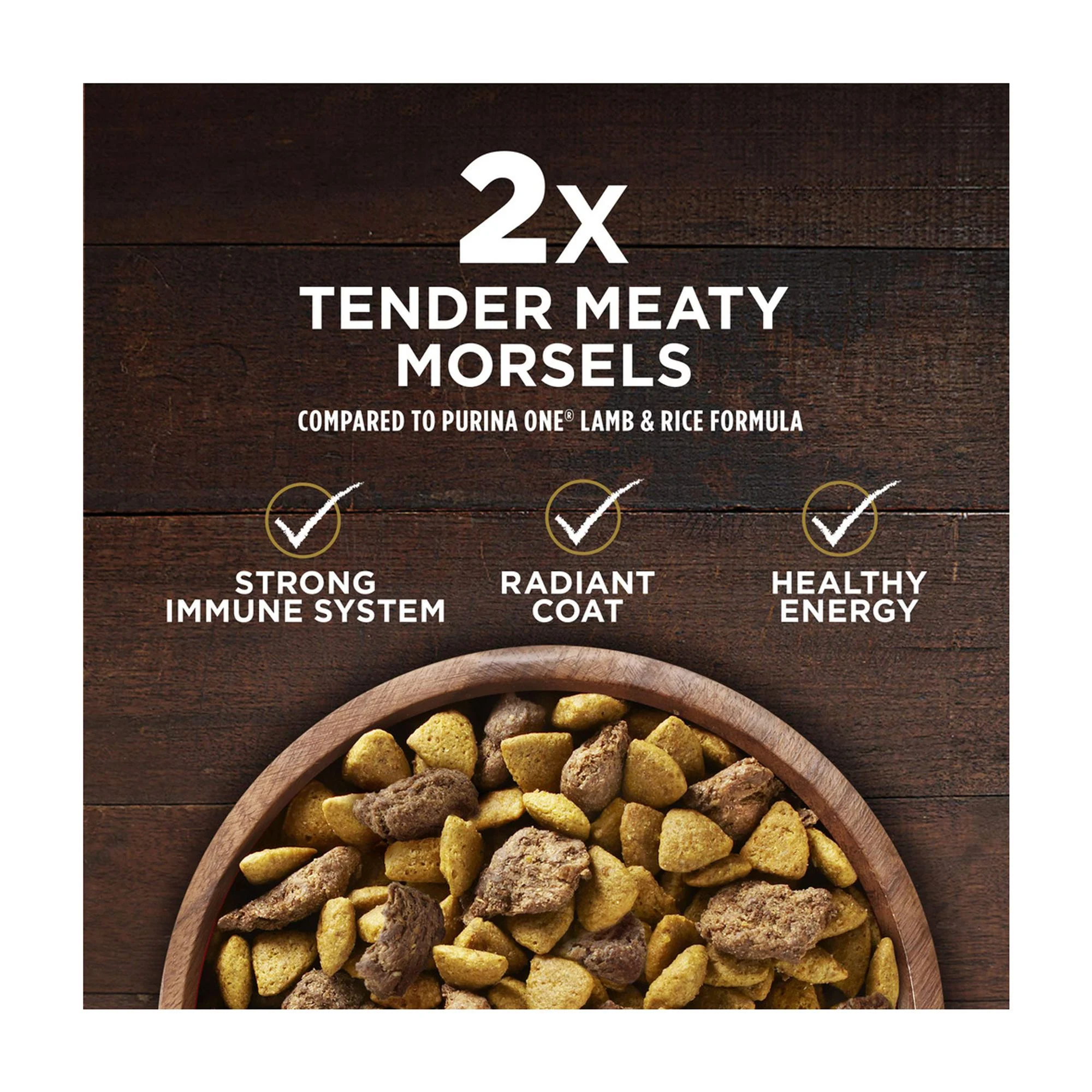 Purina ONE True Instinct With A Blend Of Real Turkey and Venison Dry Dog Food - 7.4 lb. Bag (Pack of 32)