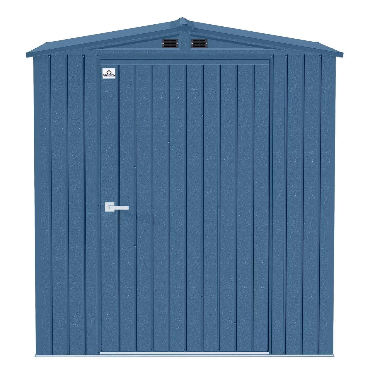 Arrow Elite Steel Storage Shed, 6x6, Blue Grey