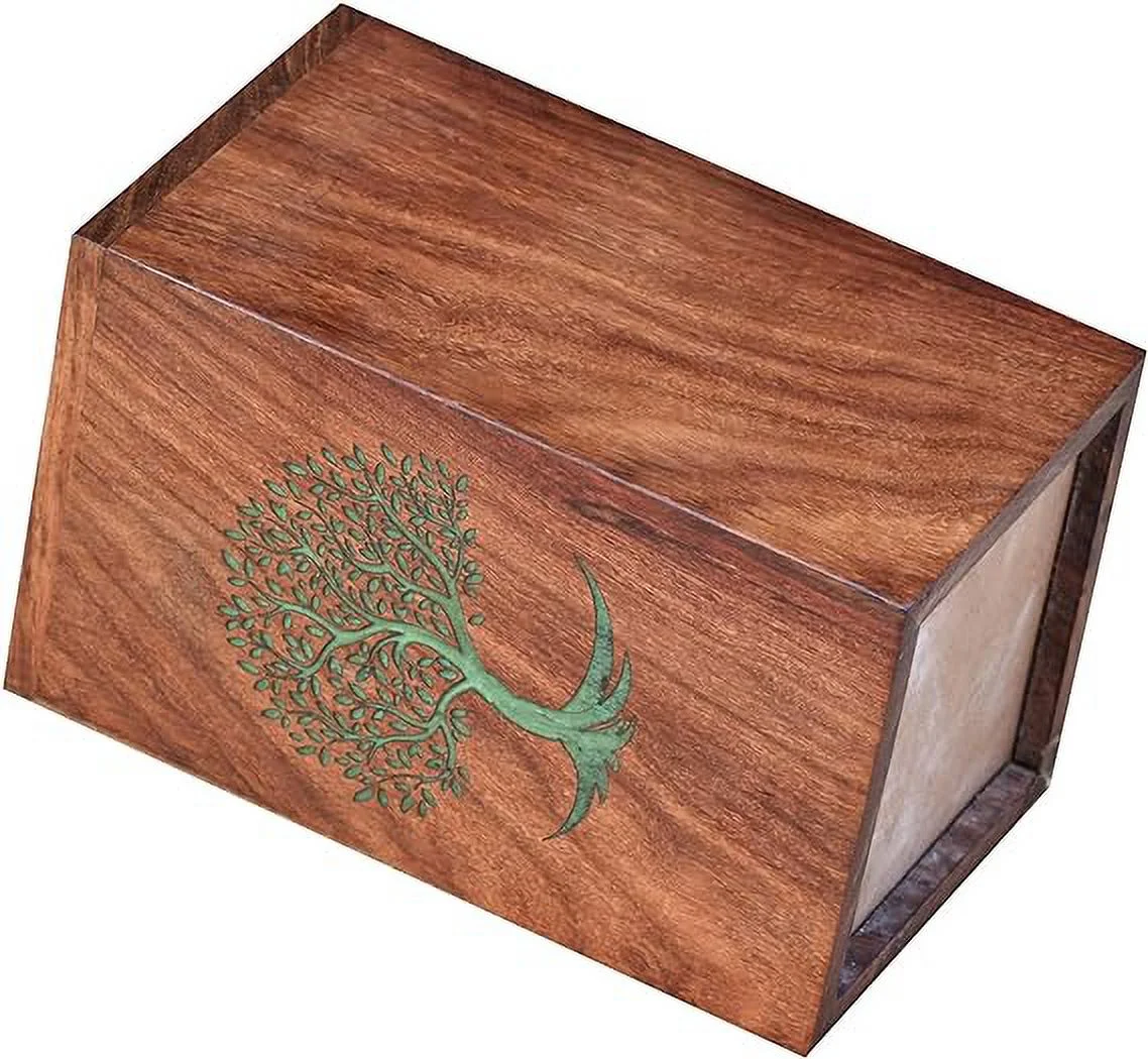 Resin Tree of Life Resin Urn Wooden Urn Box Lichtenberg Figure Cremation Urn for Human Ashes Adult Large Funeral urn Ashes Urn for Ashes pet urn Fractal Burning urn Memorial Urn (Large up to 250 lb)