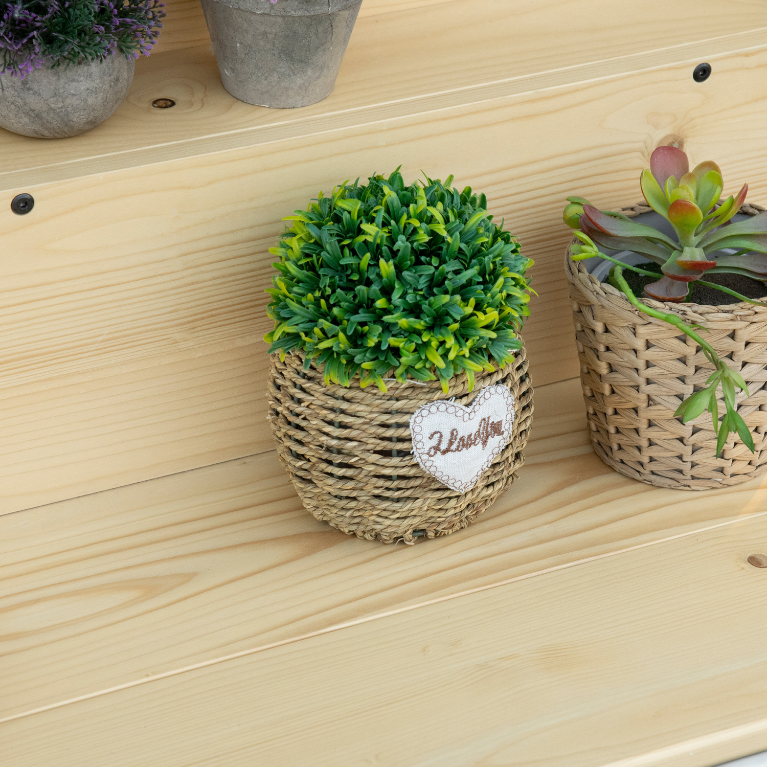 JHOOTUUO Hanging Balcony   Spruce Wood Foldable Railing   Serving  & Desk  Fits up to 3.9 Inches  Natural