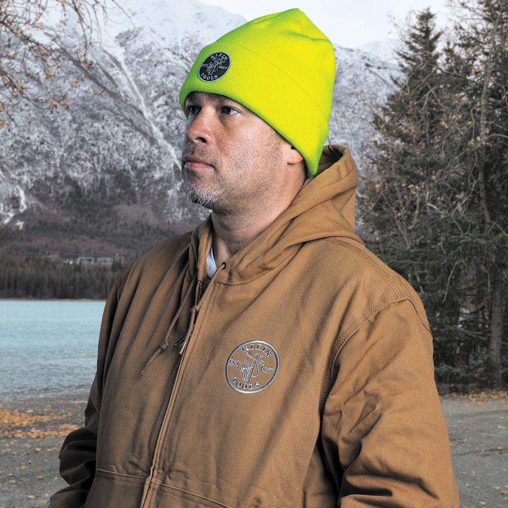 Klein Tools Heavy Knit Hat High Visibility Yellow