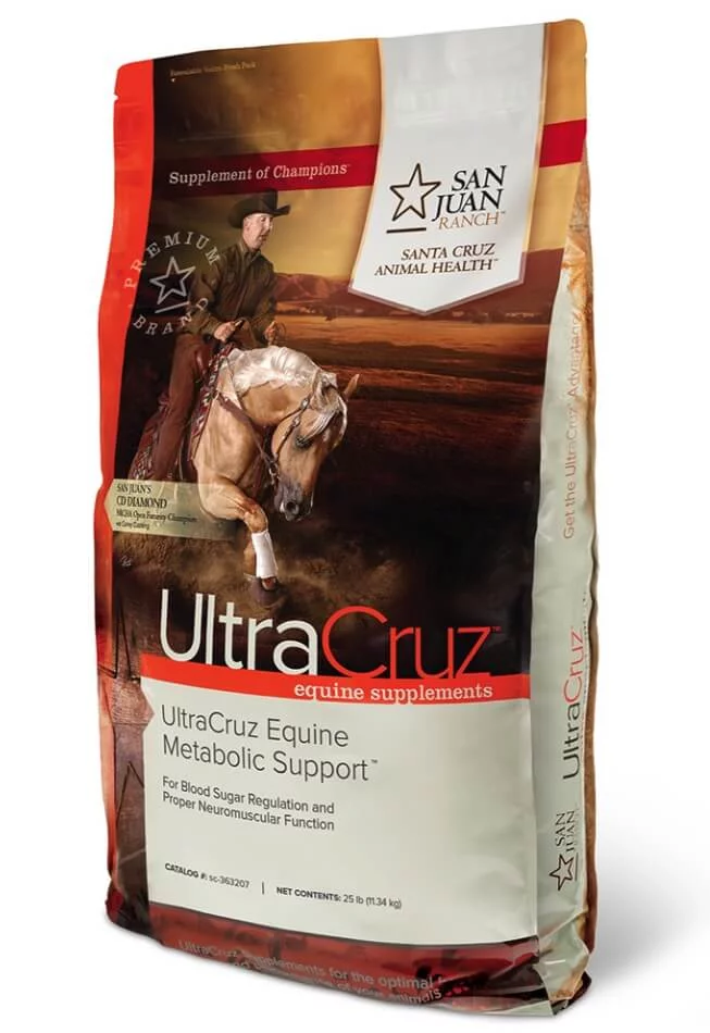 UltraCruz Equine Metabolic Support Supplement for Horses, 25 lb, Pellet (90 Day Supply)