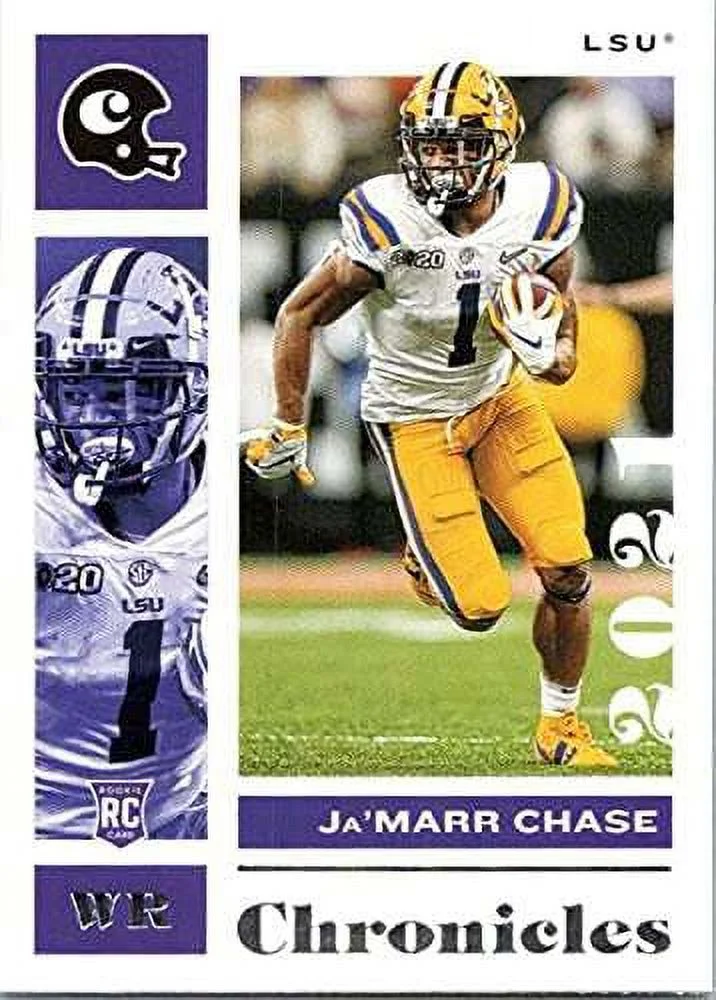 NFL 2021 Panini Chronicles Draft Picks Ja'Marr Chase Trading Card #5 (Rookie)
