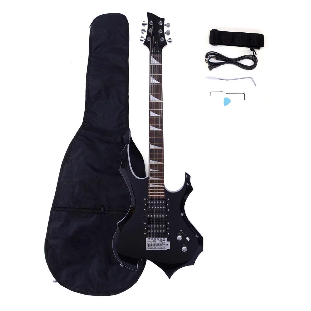 GoDecor Adult Professional Electric Guitar With Bag Pick and More,Black