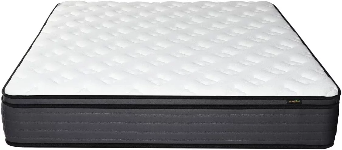 HESTINYSUS Twin Size Mattress, 10 Inch Foam Pocketed Coil Mattress for Sleep Supportive & Pressure Relief,Cloud-Like Experience