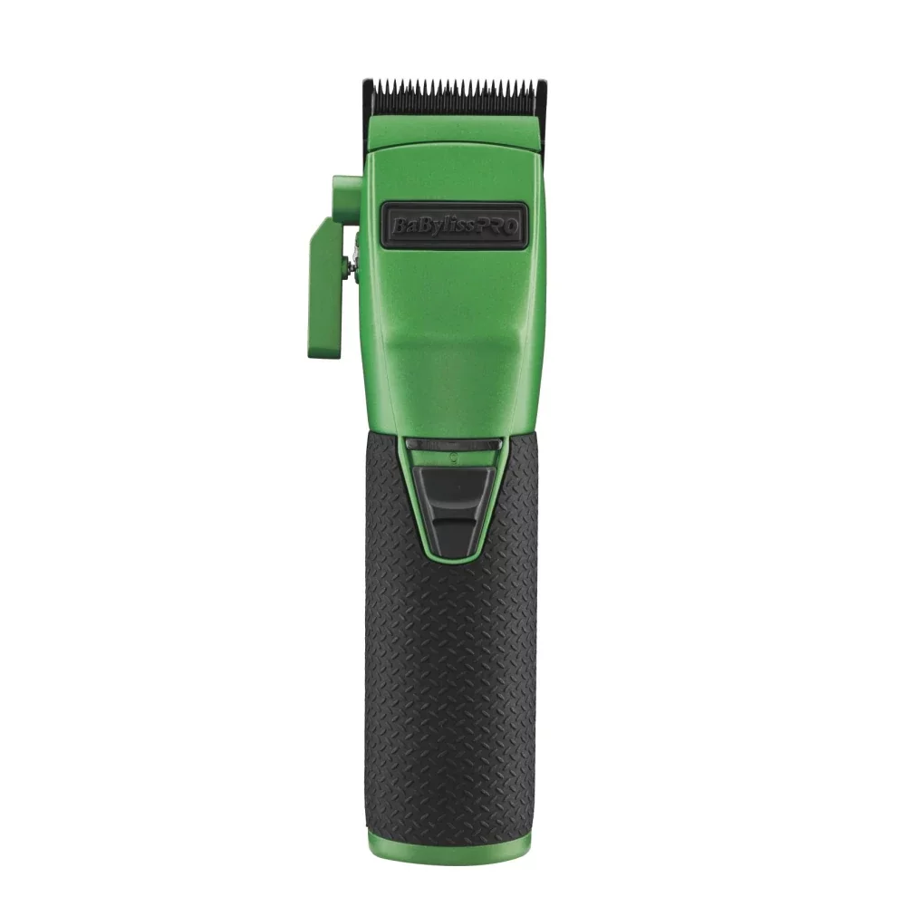 BaByliss Pro FX870 GI BOOST+ Influencer Collection Cordless Clipper Green and Soft Neck Brush White