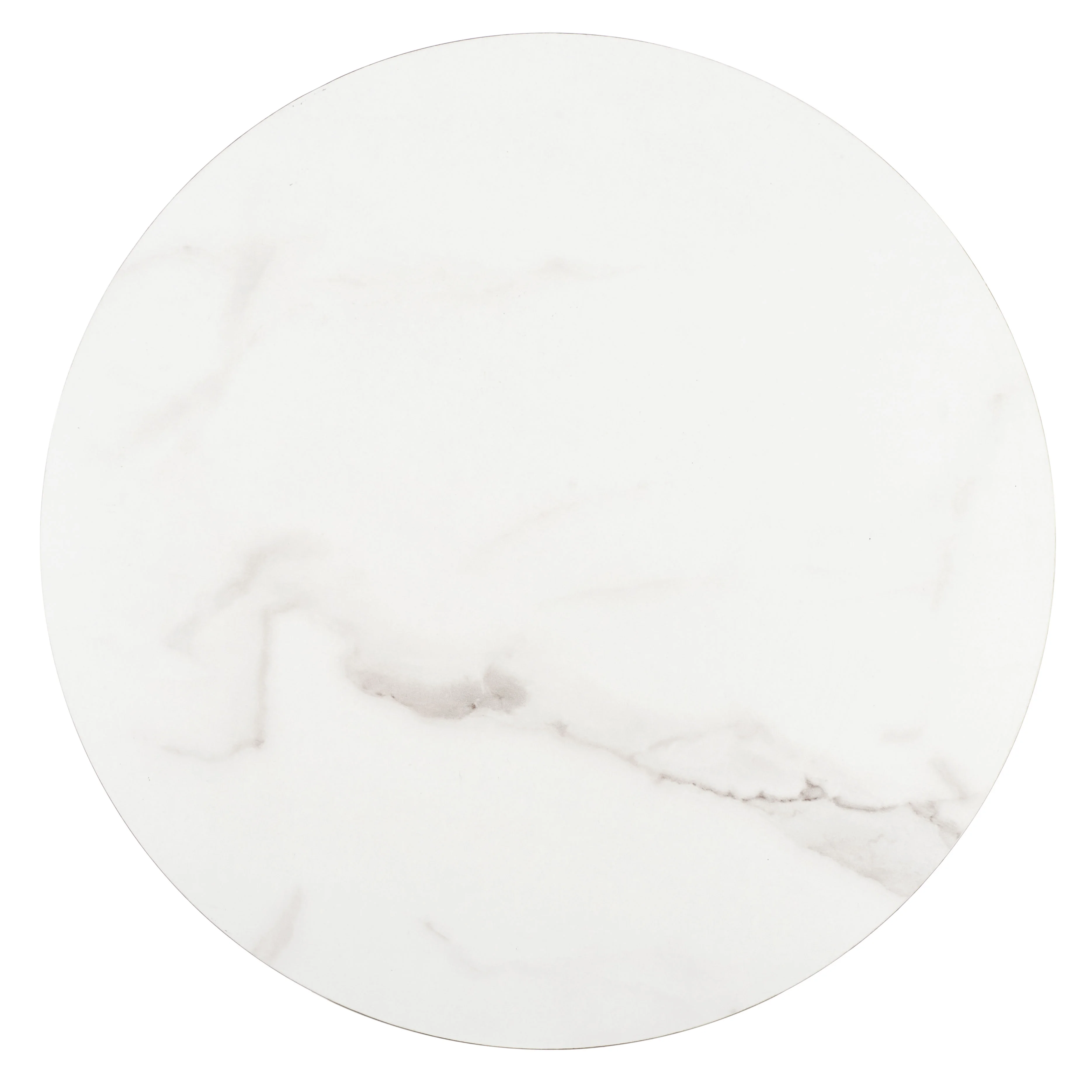 SAFAVIEH Avalin.e Modern Style Round Side Table, White/Black (15 in. W x 15 in. D x 21.6 in. H)