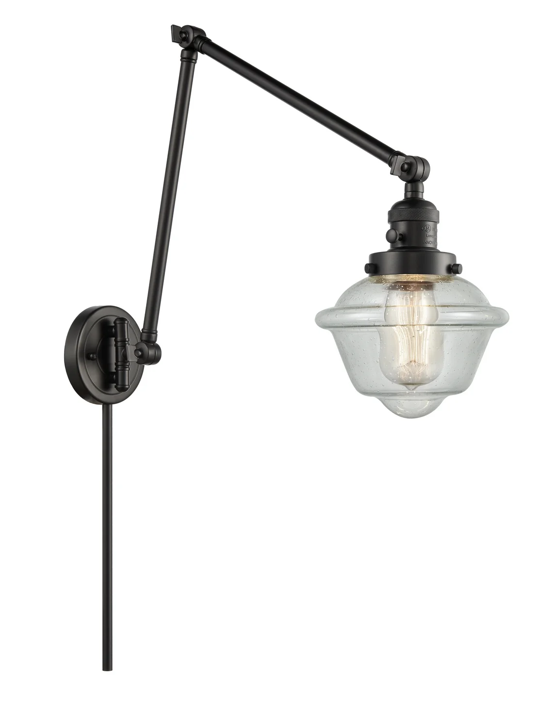 Innovations  38BKG534   Light Swing Arm Wall Lamp  Franklin Restoration  Matte
