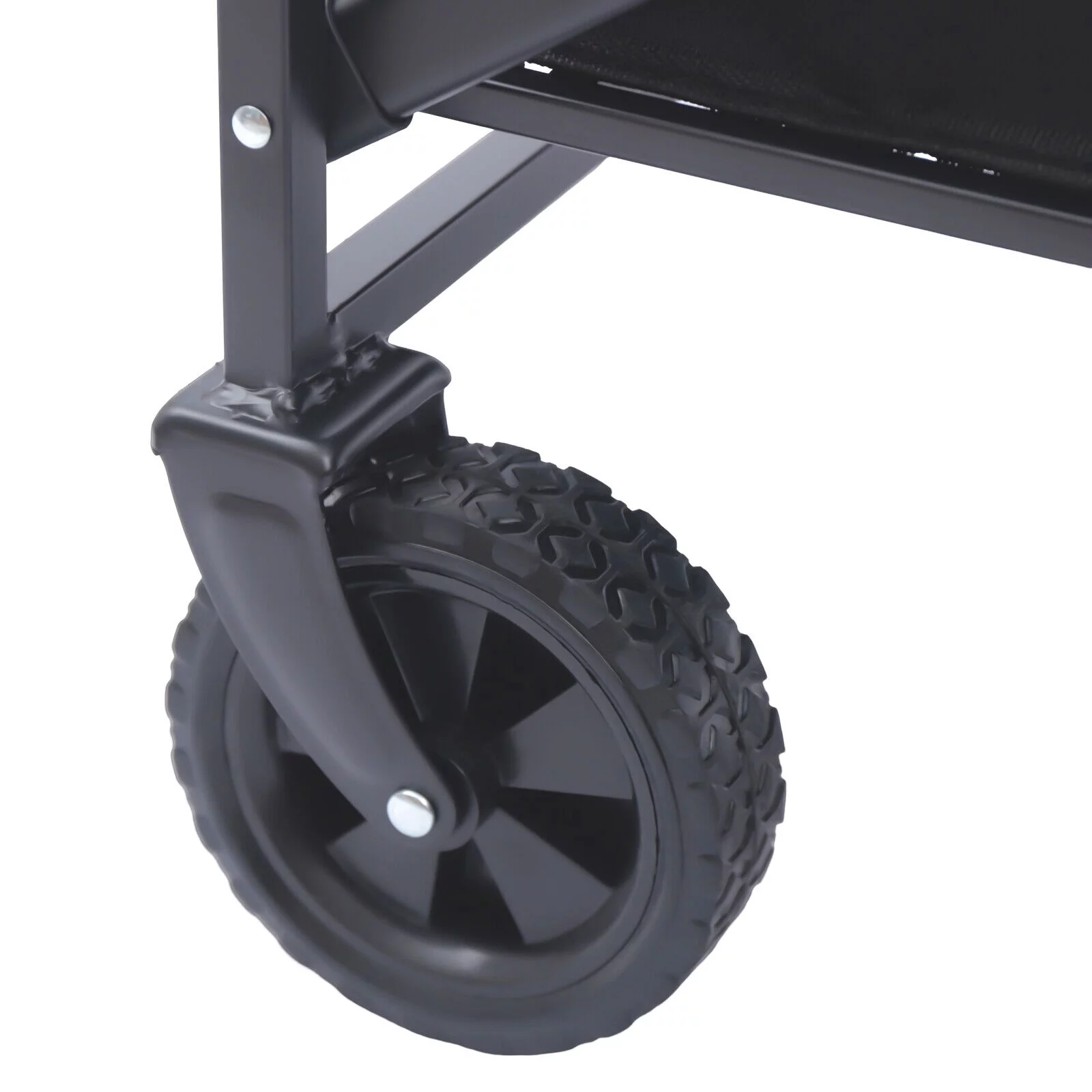 Heavy Duty Foldable Folding Trolley Beach Camping Festival Cart 4 Wheels Wagon New