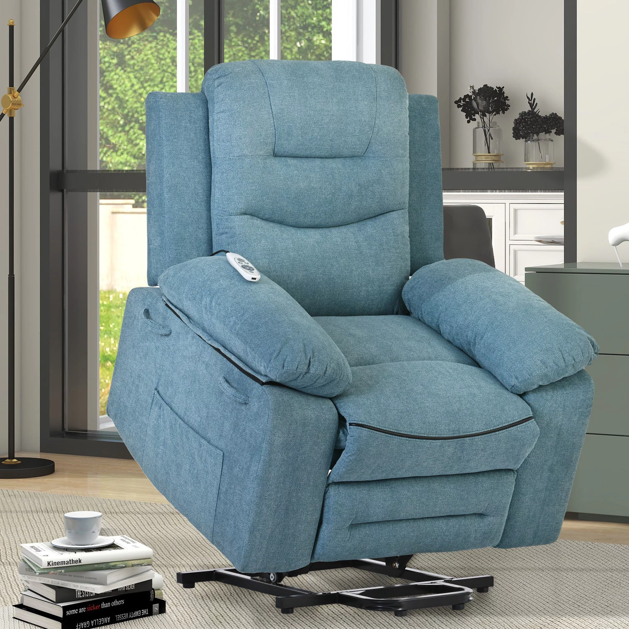 Celestial Power Lift Massage Recline Chair - Blue